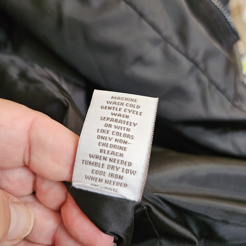 Breckenridge Womens XL Black Hooded Winter Parka Coat Faux Fur Lined Insulated - Picture 9 of 9